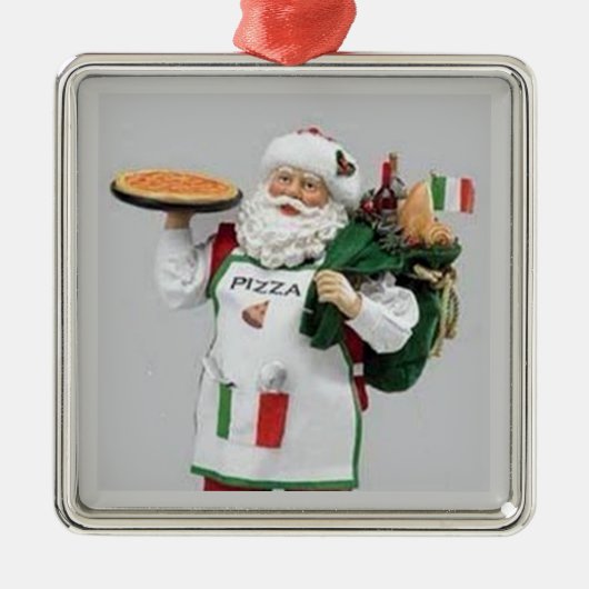 DE ITALIAANSE CHEF SANTA CHRISTMAS ORNAMENT (Voorkant)