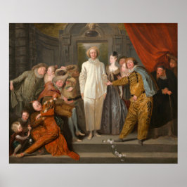 De Italiaanse Comedianen - Antoine Watteau Fine Ar Poster