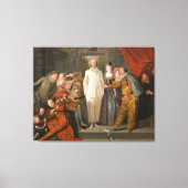 De Italiaanse Comedians Canvas Afdruk (Voorkant)