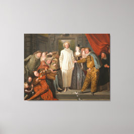 De Italiaanse Comedians Canvas Afdruk