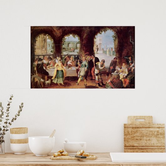 De Italiaanse Comedians Poster (Keuken)