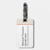 De Italiaanse Droom - De Witte Lotos Bagagelabel (Achterkant verticaal)