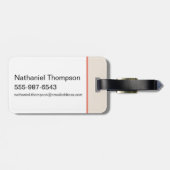 De Italiaanse Droom - De Witte Lotos Bagagelabel (Achterkant horizontaal)