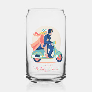 De Italiaanse droom - De witte lotus Blikvorm Glas