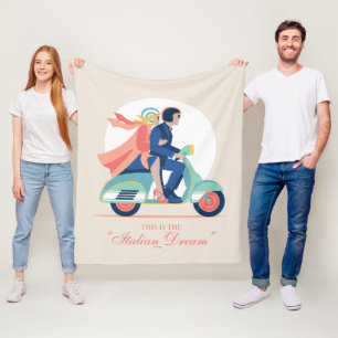 De Italiaanse droom - De witte lotus Fleece Deken