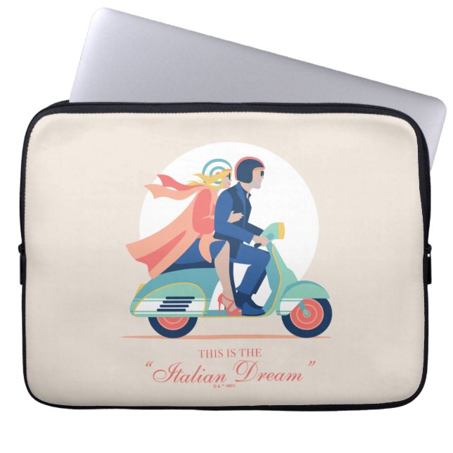 De Italiaanse droom - De witte lotus Laptop Sleeve (Voorkant)