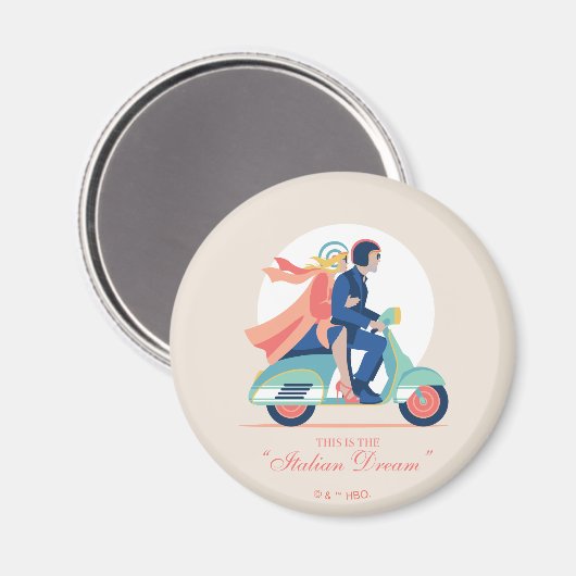 De Italiaanse droom - De witte lotus Magneet (Voorkant / Achterkant)