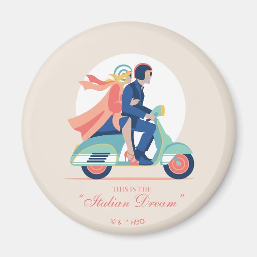 De Italiaanse droom - De witte lotus Magneet (Voorkant)