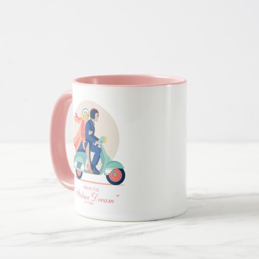 De Italiaanse droom - De witte lotus Mok (Voorkant links)