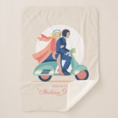 De Italiaanse droom - De witte lotus Sherpa Deken (Voorkant)