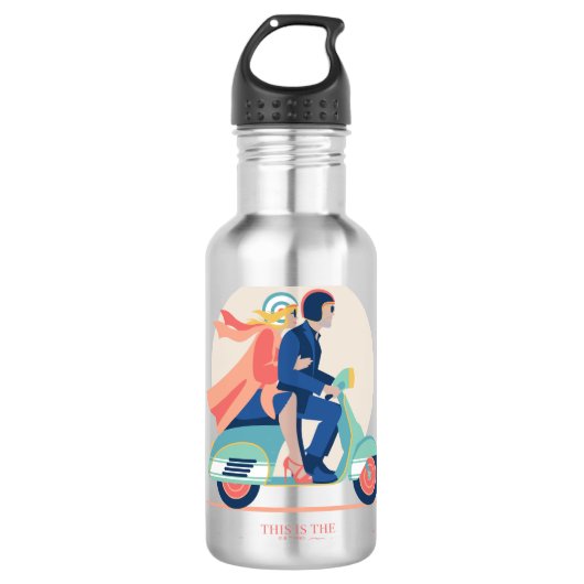 De Italiaanse droom - De witte lotus Waterfles (Voorkant)