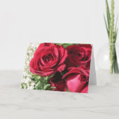 De Italiaanse elegante rode rozen van de Kaart (Achterkant)