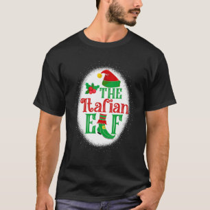 De Italiaanse Elf Matching Family Kerstmis Elf Ble T-shirt