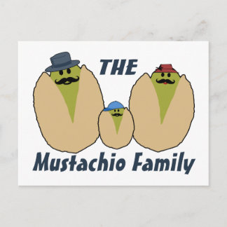De Italiaanse familie Mustachio Briefkaart