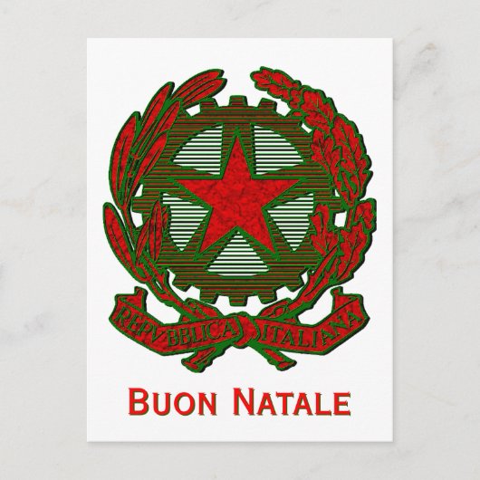 De Italiaanse Groet van Kerstmis Feestdagenkaart (Voorkant)