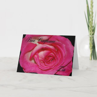 De Italiaanse Kaart van de Verjaardag voor Tante