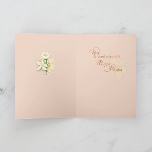 De Italiaanse Kaart van Pasen, Bloemen & Dwars, (Binnen)