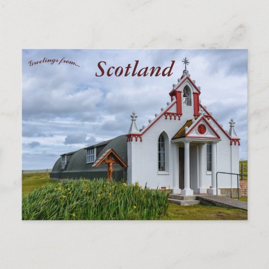 De Italiaanse kapel Orkney-eilanden in Schotland Briefkaart (Voorkant)