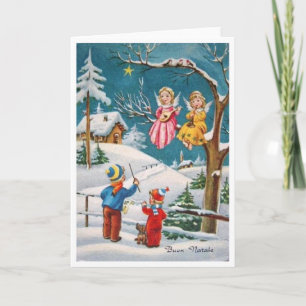 De Italiaanse Kerstkaart van Natale van Buon Feestdagen Kaart