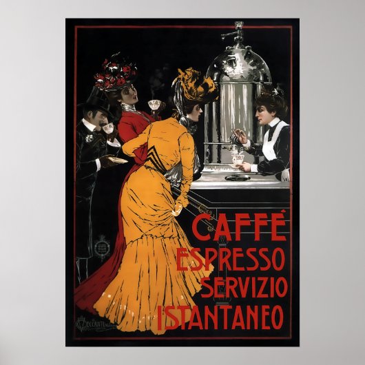 DE ITALIAANSE KOFFIE HEEFT EEN INSTANDAARDBEVOEGDH POSTER (Voorkant)