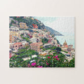 De Italiaanse kust van Positano Amalfi is een prac Legpuzzel (Horizontaal)