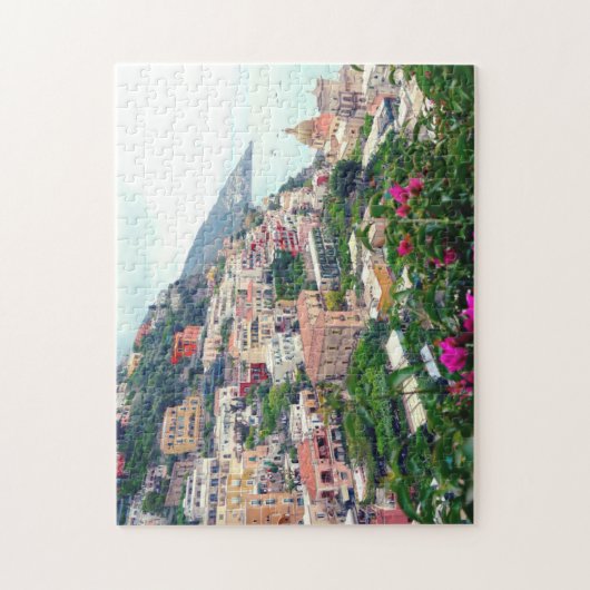 De Italiaanse kust van Positano Amalfi is een prac Legpuzzel (Verticaal)