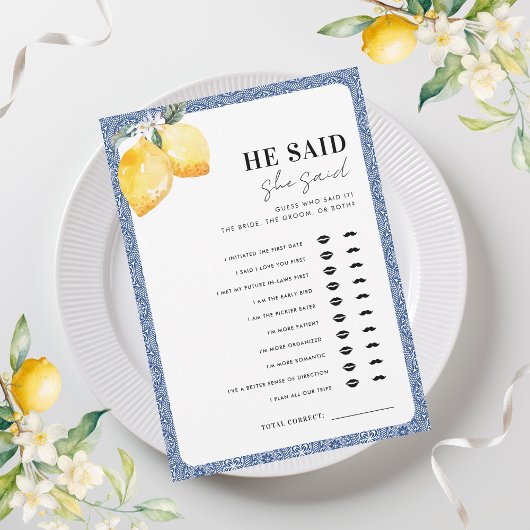 De Italiaanse Lemons zei dat ze Vrijgezellenfeest  Kaart