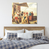 De Italiaanse markt Canvas Afdruk (Insitu (Slaapkamer))