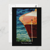 De Italiaanse meren, het Maggiore-meer. Briefkaart (Voorkant / Achterkant)