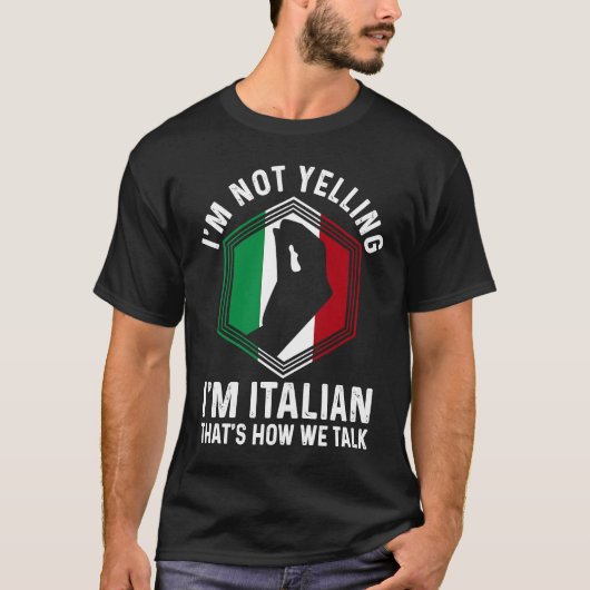 De Italiaanse Roots Hand Gesture, ik zeg niet dat  T-shirt (Voorkant)