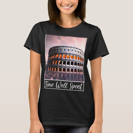 De Italiaanse tijd van het Colosseum Rome is goed T-shirt (Voorkant)