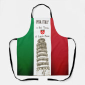 De Italiaanse vlag en de toren van Pisa Schort (Voorkant)