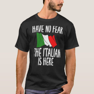 De Italiaanse vlag is hier in Italië. T-shirt