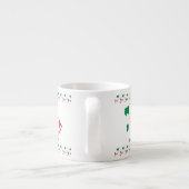 De Italiaanse vlag op zijn kaart - Souvenir Collec Espresso Kop (Achterkant)