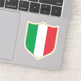 De Italiaanse vlag symboliseert patriottische reiz Sticker
