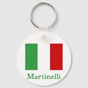 De Italiaanse Vlag van Martinelli Sleutelhanger
