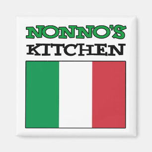 De Italiaanse vlag van Nonno's Kitchen Magneet