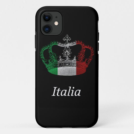 De Italiaanse zaak rond de vlag Telefoonnummer Case-Mate iPhone Case (Achterkant)