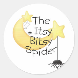 De itsy Bitsy Spider Ronde Sticker