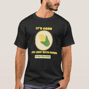 De Itu2019s kan een grote bobbel vormen met knoppe T-shirt