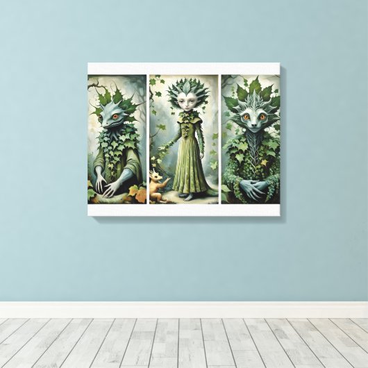 De Ivy's Canvas Afdruk (Insitu (Houten vloer))