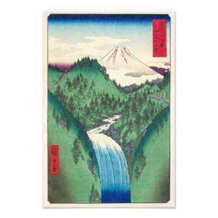 De Izo-bergen Hiroshige Foto Afdruk