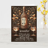 De jaartijd is als een fijne wijn kaart (Gele Bloem)