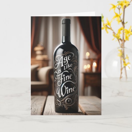 De jaartijd is als een fijne wijn kaart (Gele Bloem)