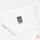 De Jabberwocky Ronde Sticker (Envelop)