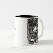 De Jabberwocky Tweekleurige Koffiemok (Voorkant rechts)