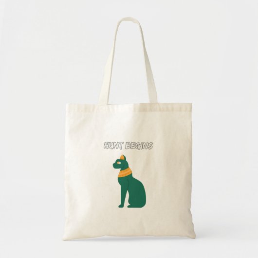 De jacht begint tote bag (Voorkant)