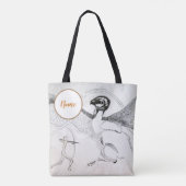 De jacht gepersonaliseerd tote bag (Achterkant)