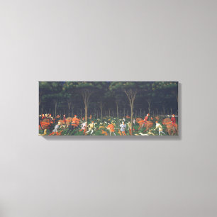 De Jacht in het bos (door Paolo Uccello) Canvas Afdruk