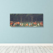 De Jacht in het bos (door Paolo Uccello) Canvas Afdruk (Insitu (Houten vloer))